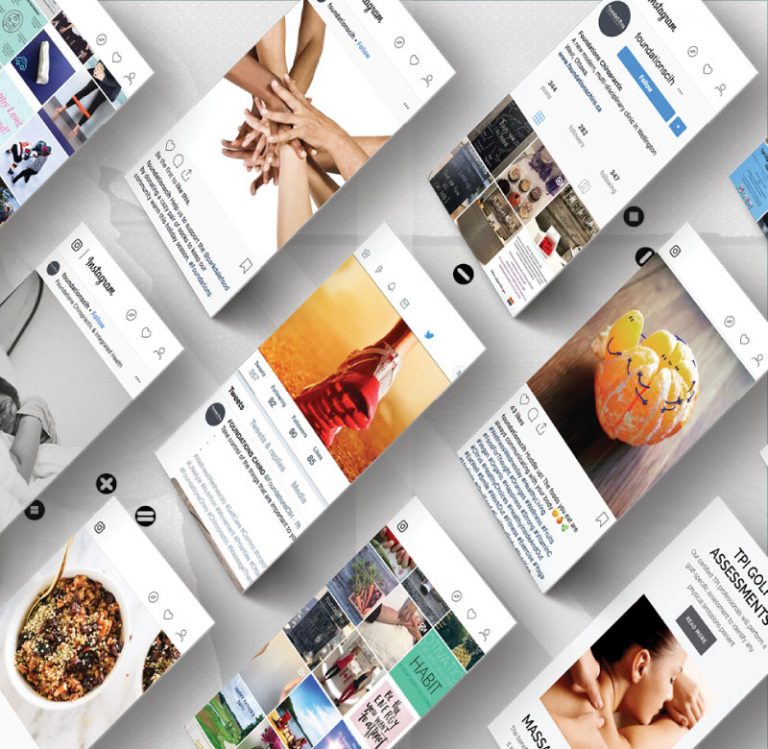 Foundations Chiropractic SkyFall Blue Ottawa. site design and