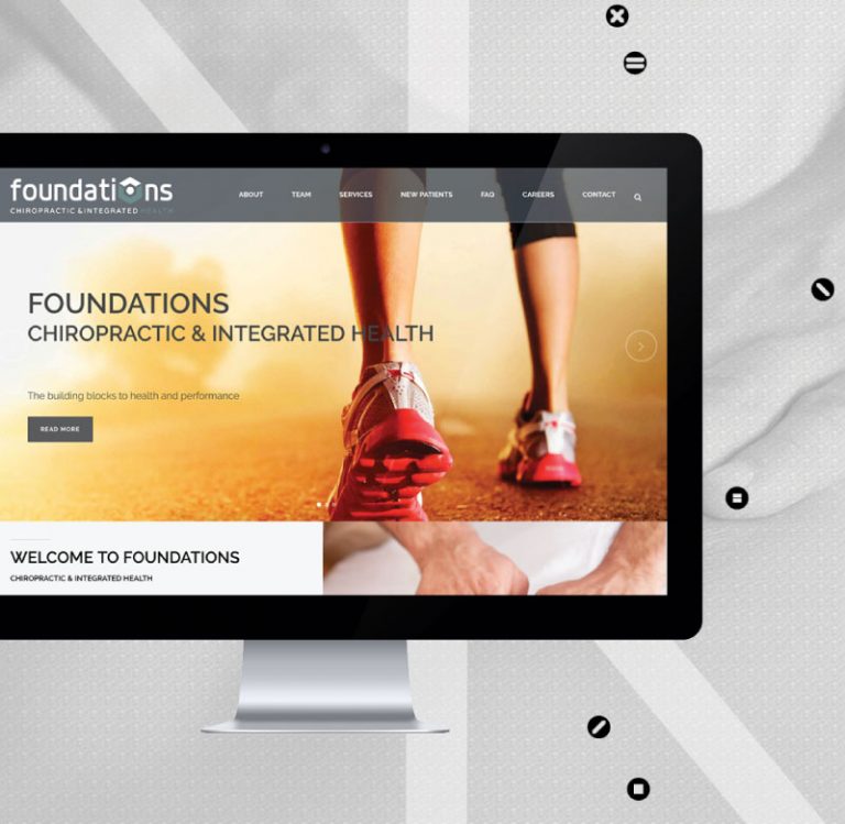 Foundations Chiropractic SkyFall Blue Ottawa. site design and