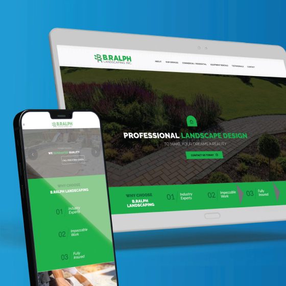 B-Ralph Landscaping Ottawa: Managed by the digital marketing experts at Skyfall Blue
