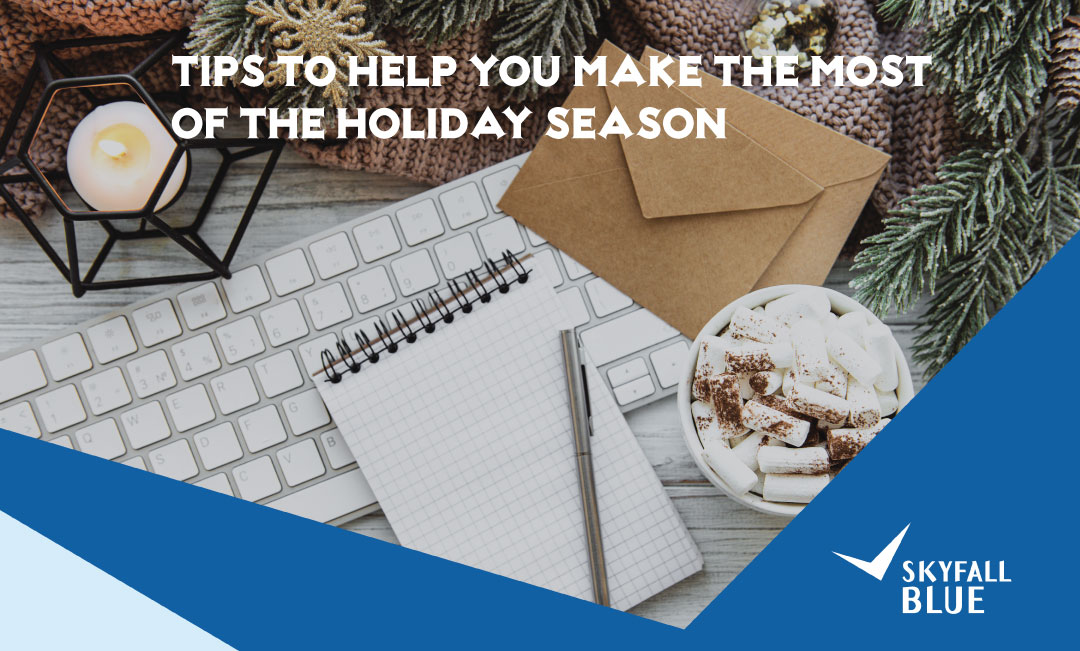 social media tips for the holiday from Skyfall Blue